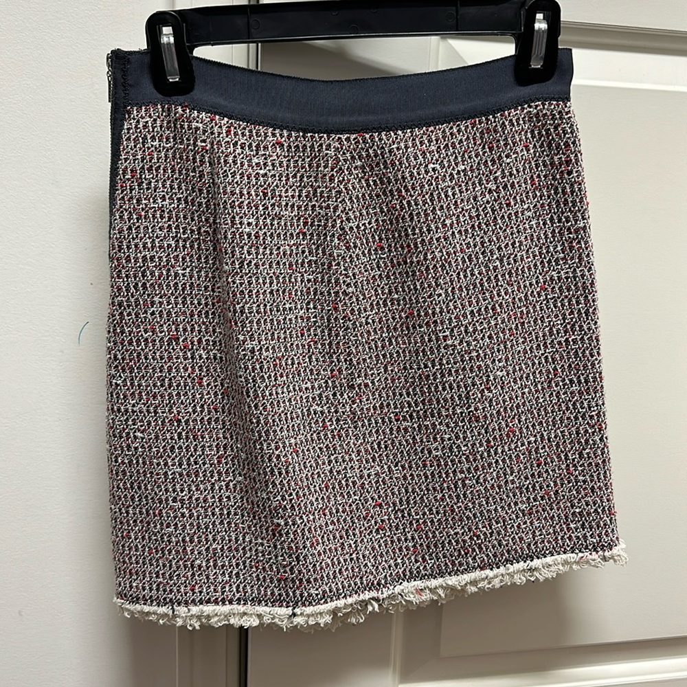 Rebecca Taylor Tweed fringe skirt size 0